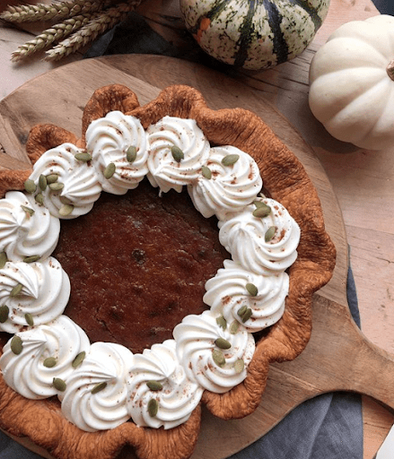 Tarte à la citrouille classique ( Out of the common Thanksgiving desserts is the Pumpkin Spice Pie