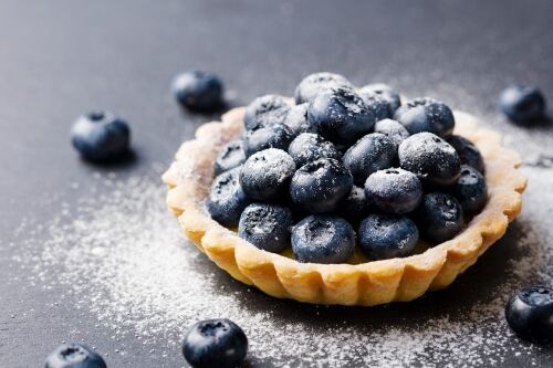 Blueberry Tartlets Blog Image. Image du blog tartelettes aux bleuets.