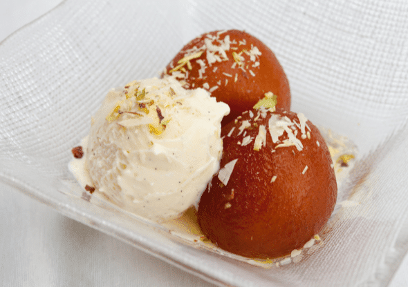 Gulab Jamun Blog Image. Image du blog desserts indiens.